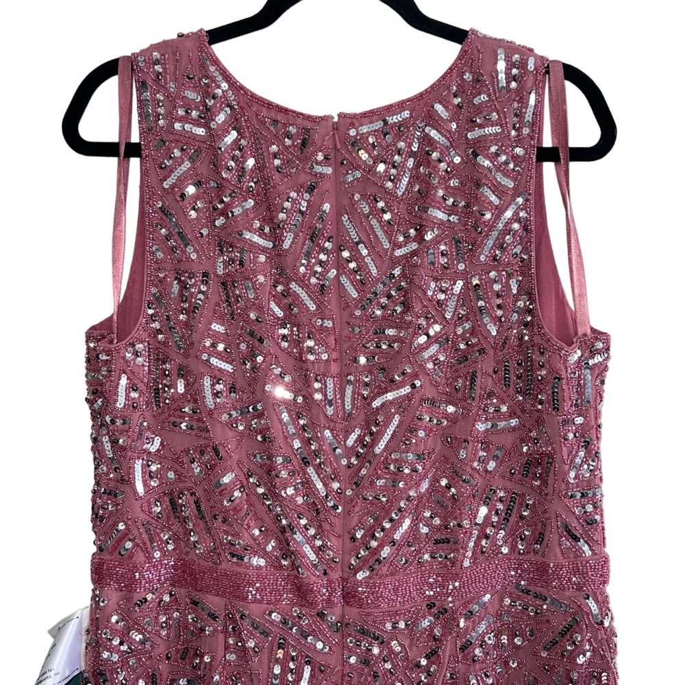 New Nwt Mac Duggal Geometric Patterned Sequin Mid… - image 7